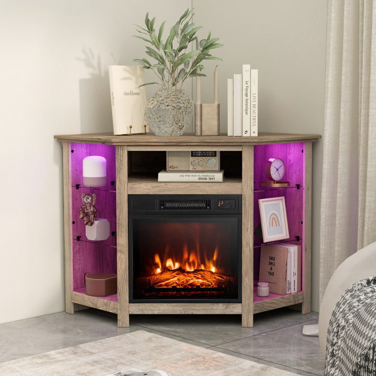 LED flame-only mode for year-round decorative use